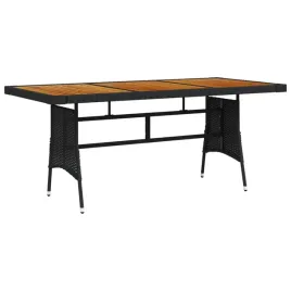 vidaxl-stol-ogrodowy-czarny-160x70x72-cm-rattan-pe-i-drewno-akacjowe