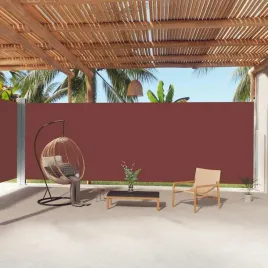 vidaxl-zwijana-markiza-boczna-brazowa-220x1000-cm