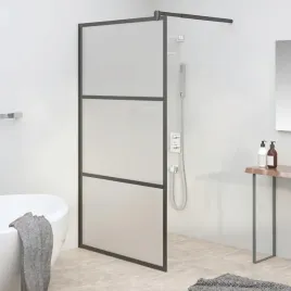 vidaxl-scianka-prysznicowa-115x195-cm-szklo-mrozone-esg-czarna