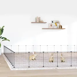 vidaxl-klatka-dla-zwierzat-z-bramka-60-paneli-czarna-35x35-cm-stal