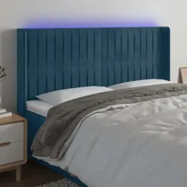 vidaxl-zaglowek-do-lozka-z-led-ciemnoniebieski-163x16x118-128-cm