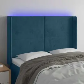 vidaxl-zaglowek-do-lozka-z-led-ciemnoniebieski-147x16x118-128-cm