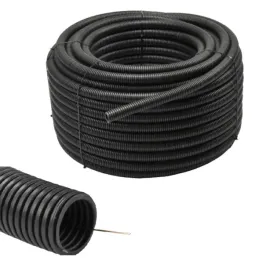 peszel-z-pilotem-rura-karbowana-do-kabli-25-19mm-wytrzymala-750n-czarna-50m