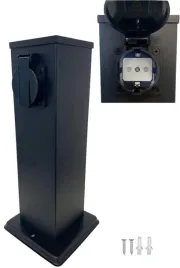 gniazdo-ogrodowe-slupek-elektryczny-2x230v-z-uziemieniem-ip44-30cm-czarny