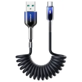 kabel-spiralny-joyroom-s-a43-crystal-clear-series-3a-usb-a-usb-c-15m