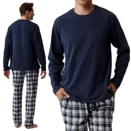 atlantic-nmp-393-pizama-meska-dresowa-100percent-bawelna-bluza-spodnie-l