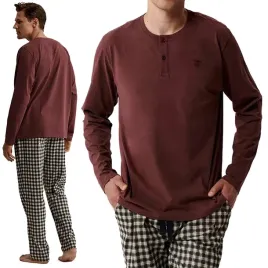 atlantic-nmp-394-pizama-meska-bawelniana-zestaw-bluzka-spodnie-xxl