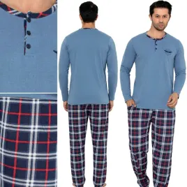 pizama-meska-zimowa-dluga-ciepla-komplet-pizamowy-100percent-bawelna-3xl