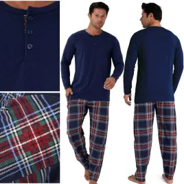 pizama-meska-zimowa-dluga-ciepla-komplet-pizamowy-100percent-bawelna-xxl