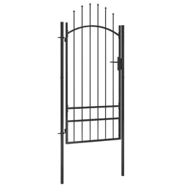vidaxl-brama-ogrodowa-woerden-stalowa-1x2-m-czarna