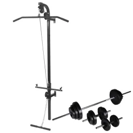 vidaxl-scienny-wyciag-do-cwiczen-ze-sztanga-i-zestawem-hantli-305-kg