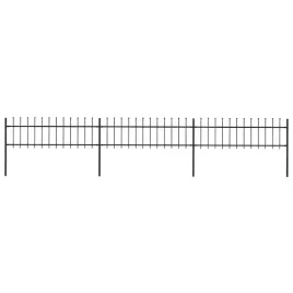 vidaxl-ogrodzenie-ogrodowe-z-wlocznia-stalowe-537-x-60-cm-czarne