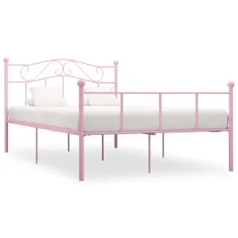 vidaxl-rama-lozka-rozowa-metalowa-140-x-200-cm
