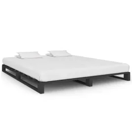 vidaxl-rama-lozka-z-palet-szara-lite-drewno-sosnowe-200-x-200-cm