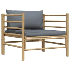 vidaxl-sofa-ogrodowa-z-ciemnoszarymi-poduszkami-bambusowa