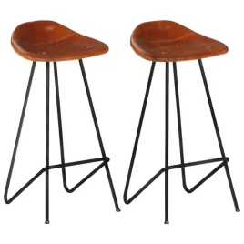 vidaxl-stolki-barowe-2-szt-brazowa-skora-naturalna