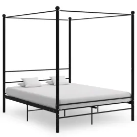 vidaxl-rama-lozka-z-baldachimem-czarna-metalowa-160-x-200-cm