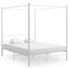 vidaxl-rama-lozka-z-baldachimem-biala-metalowa-160-x-200-cm