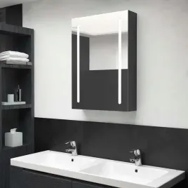 vidaxl-szafka-lazienkowa-z-lustrem-i-led-lsniaca-czern-50x13x70-cm