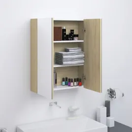 vidaxl-szafka-lazienkowa-z-lustrem-60x15x75-cm-mdf-biel-i-dab