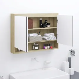 vidaxl-szafka-lazienkowa-z-lustrem-80x15x60-cm-mdf-biel-i-dab