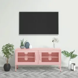 vidaxl-szafka-pod-telewizor-rozowa-105x35x50-cm-stalowa