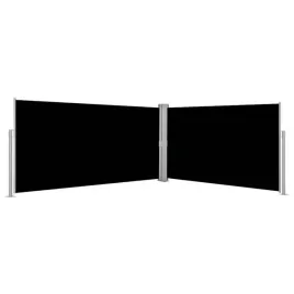 vidaxl-parawan-rozsuwany-czarny-160x600-cm