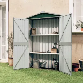 vidaxl-szopa-ogrodowa-zielona-116x45x175-cm-stal-galwanizowana