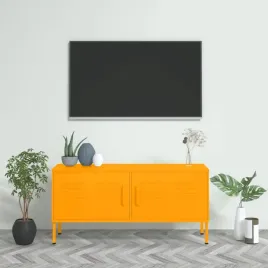 vidaxl-szafka-pod-telewizor-musztardowa-105x35x50-cm-stalowa