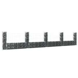 vidaxl-ogrodzenie-gabionowe-z-5-slupkami-zelazo-500x20x100-cm
