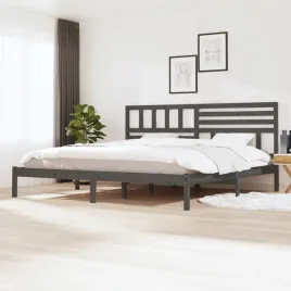 vidaxl-rama-lozka-szara-lite-drewno-sosnowe-200-x-200-cm