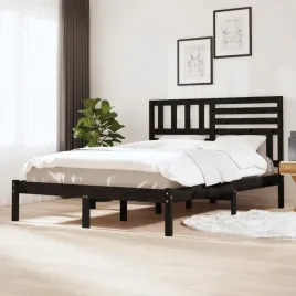 vidaxl-rama-lozka-czarna-lite-drewno-sosnowe-140x190-cm