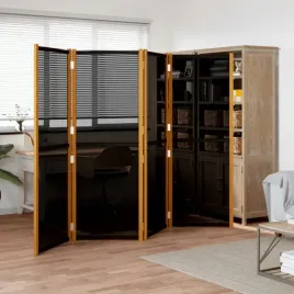 vidaxl-parawan-4-panelowy-czarny-280-x-180-cm