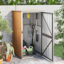 vidaxl-szopa-ogrodowa-brazowa-88x89x161-cm-stal-galwanizowana