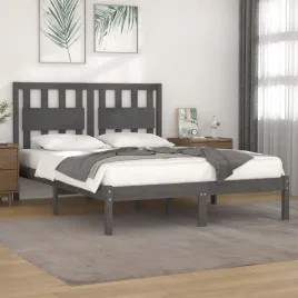 vidaxl-rama-lozka-szara-lite-drewno-sosnowe-200-x-200-cm
