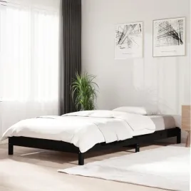 vidaxl-lozko-sztaplowane-czarne-90x200-cm-lite-drewno-sosnowe