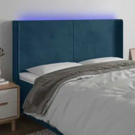 vidaxl-zaglowek-do-lozka-z-led-ciemnoniebieski-203x16x118-128-cm