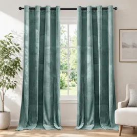 zaslony-okienne-termiczne-zaciemniajace-komplet-2-sztuk-zielone-145x140-cm