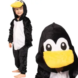 pizama-dla-dzieci-dziecieca-kigurumi-onesie-kostium-pingwin-czarny-105-115