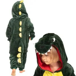 pizama-dla-dzieci-dziecieca-kigurumi-onesie-stroj-dinozaur-zielony-105-115