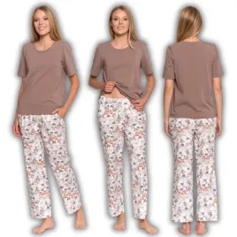 pizama-damska-z-krotkim-rekawem-miekka-dlugie-spodnie-w-kwiaty-moraj-3xl