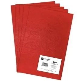 filc-dekoracyjny-poliestrowy-a4-5-sztuk-red