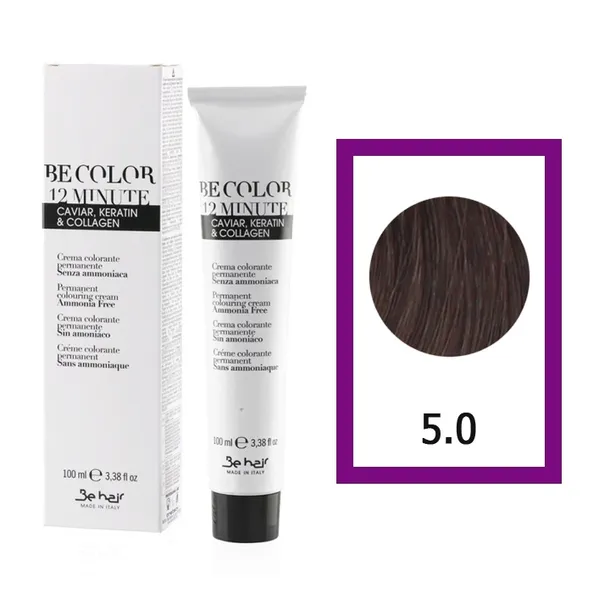BE HAIR Be Color Farba do włosów Bez Amoniaku 5,0 100ml