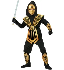 stroj-dzieciecy-ninja-zloty-przebranie-japonia-kostium-wojownik-140