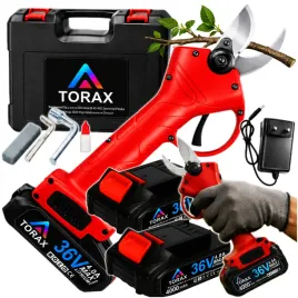 sekator-akumulatorowy-36v-elektryczny-do-galezi-2x-4ah-akum-walizka-torax