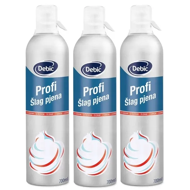 Bita Śmietana Debic Słodka do lodów deserów | 3 x 700 ml