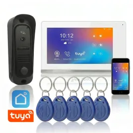 zestaw-wideodomofon-wifi-tuya-monitor-przewodowy-czytnik-rfid-furtka-pir