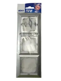 ramka-trzykrotna-abex-perla-ra-3p-srebrna