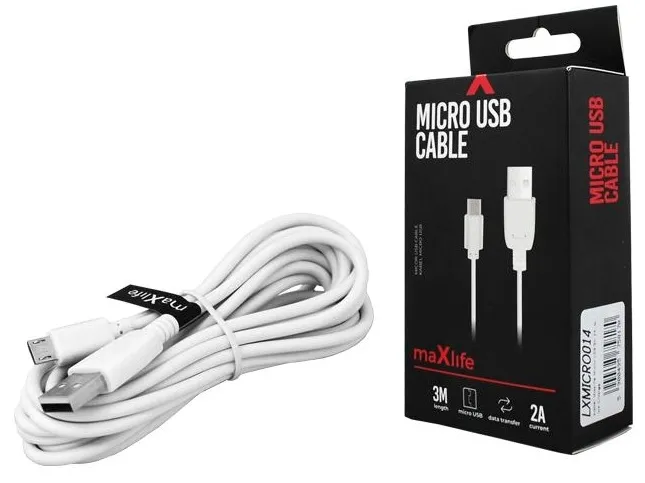 maxlife-kabel-usb-microusb-30-m-2a-bialy-zgodnosc-ze-standardem-quick-charge-1-0-quick-charge-2-0-quick-charge-3-0