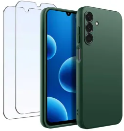 etui-do-samsung-galaxy-a26-5g-silikonowe-slim-case-zielony-plecki-2x-szklo